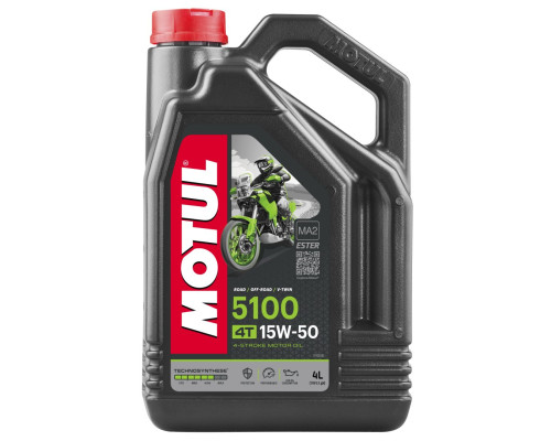 Motul engine oil 5100 4t ester 15w50 4л