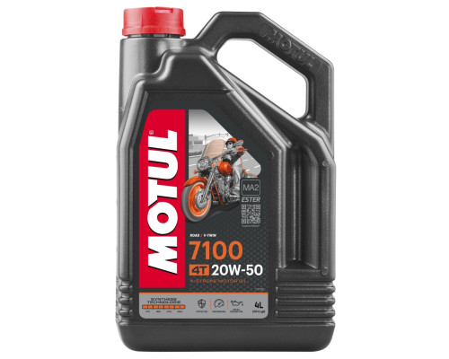 Motul engine oil 7100 4t 20w50 4l (синтетичне)