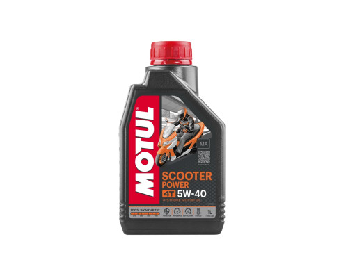 Motul моторне масло scooter power 4t 5w40 1л (100 PROCENT синтетика)