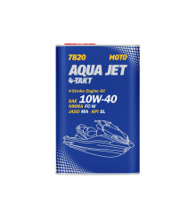 Mannolzzz 4t aqua jet engine oil 10w40 1l (jaso ma/api sl) metal can (7820) (12) - вилучено з пропозиції