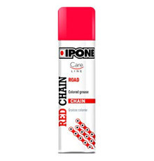 Ipone spray chain 250ml red chain lubricant red (careline) (akc) (12)