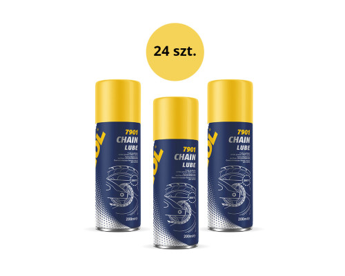 Mannol chain lube 200ml - chain lubricant (7901) - коробка 24 штуки (пакет)