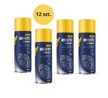 Mannol white grease 450ml - white універсальне мастило (спрей) (8121) - коробка 12 штук (упаковка)
