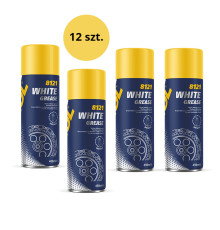 Mannol white grease 450ml - white універсальне мастило (спрей) (8121) - коробка 12 штук (упаковка)