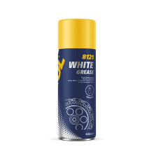 Mannol white grease 450ml - біле універсальне мастило (спрей) (8121) (12)