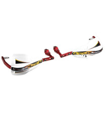 Захисти для рук accel з алюмінієвим кріпленням enduro 22mm (hg-синій колір, sd-білий колір)