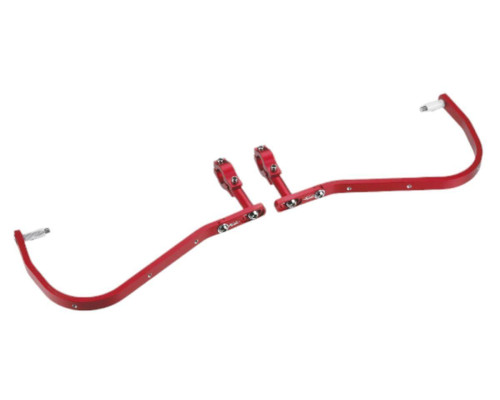 Захисти для рук accel з алюмінієвим кріпленням enduro 22mm red (без пластикового захисту sd02)