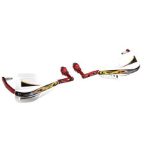 Захисти для рук accel з алюмінієвим кріпленням enduro 28mm (hg - синій, sd - білий)
