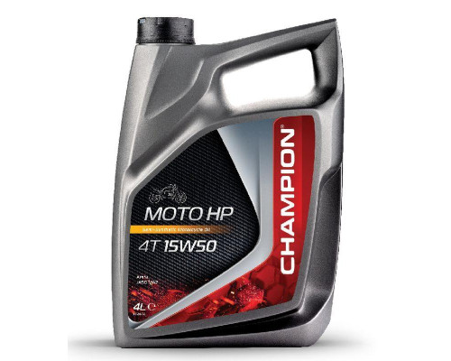 Моторне масло champion moto hp 4t 15w50 4l ma2 semi-synthetic (akc)