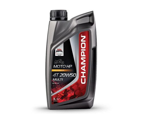 Моторне масло champion moto hp 4t 20w50 multi 1l ma2 mineral (akc)