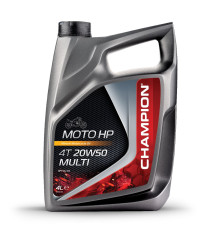 Моторне масло champion moto hp 4t 20w50 multi 4l ma2 mineral (akc)