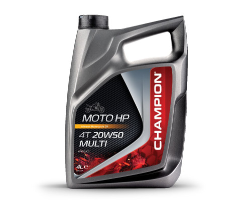 Моторне масло champion moto hp 4t 20w50 multi 4l ma2 mineral (akc)