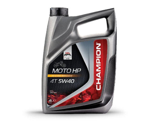 Моторне масло champion moto hp 4t 5w40 4l ma2 semi-synthetic (akc)