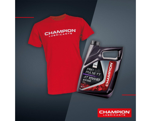 Champion engine oil propulse tt 4t 10w40 ester 4l ma2 synthetic (akc) футболка l