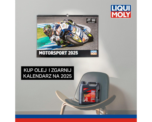Liqui moly motorbike 4t synthetic engine oil 10w50 offroad race 4l (4) + календар 2025