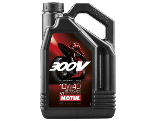 Motul engine oil 300v 4t fl road racing 10w40 4l (синтетичне)
