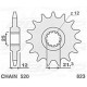 Передня зірочка 823 15 husqvarna 125/240/250/350/400/430/500 '83-'89, husaberg fc/fe 350 '96-'01, fc/fe 400 '96-'03, fe 501 '96-'01, fe 600 '96-'01 (ланцюг 5 20) (jtf823.15) -