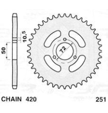 Зарідня зірочка aprilia rx50 98-05, sm50 03-06 (jtr24.50) -