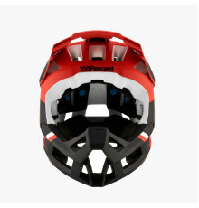 100 PROCENT MTB ВЕЛОСИПЕДНИЙ ШОЛОМ TRAJECTA RED FLUO/BLACK КОЛІР RED FLUO/BLACK РОЗМІР L (58-61 СМ)