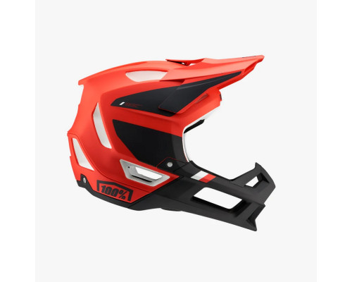 100 PROCENT MTB ВЕЛОСИПЕДНИЙ ШОЛОМ TRAJECTA МОДЕЛЬ RED FLUO/BLACK КОЛІР RED FLUO/BLACK РОЗМІР XL (61-64 СМ)