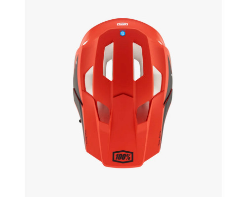 100 PROCENT MTB ВЕЛОСИПЕДНИЙ ШОЛОМ TRAJECTA МОДЕЛЬ RED FLUO/BLACK КОЛІР RED FLUO/BLACK РОЗМІР XL (61-64 СМ)