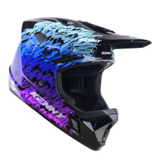 Велосипедний шолом kenny racing mtb decade graphic lunis чорний колір чорний розмір l