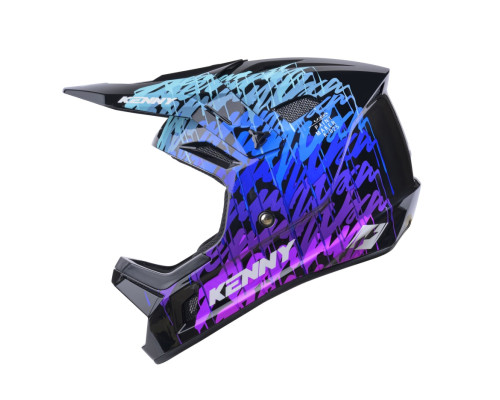 Велосипедний шолом kenny racing mtb decade graphic lunis чорний колір чорний розмір l