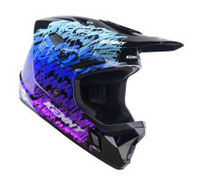 Велосипедний шолом kenny racing mtb decade graphic lunis чорний колір чорний розмір l