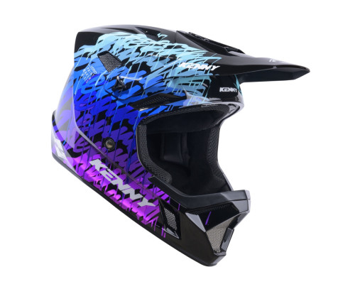 Велосипедний шолом kenny racing mtb decade graphic lunis чорний колір чорний розмір m