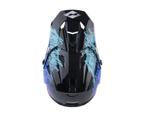 Велосипедний шолом kenny racing mtb decade graphic lunis чорний колір чорний розмір m