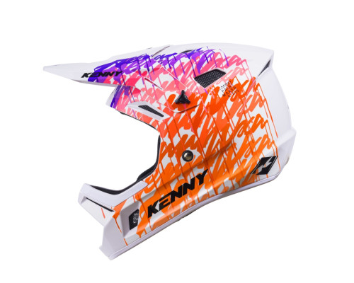 Велосипедний шолом kenny racing mtb decade graphic lunis білий колір білий розмір m