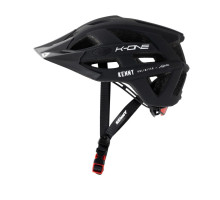 Велосипедний шолом kenny racing mtb модель k-one чорний колір чорний/білий розмір l/xl