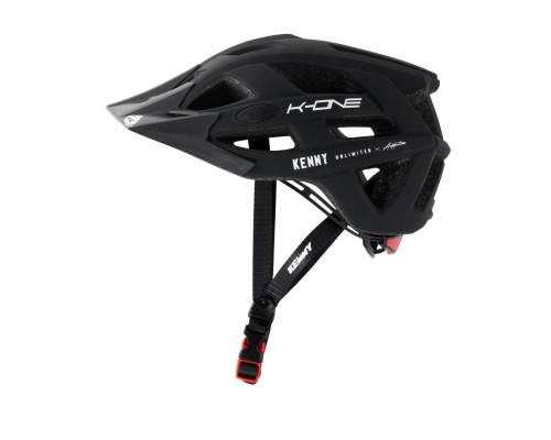 Велосипедний шолом kenny racing mtb модель k-one чорний колір чорний/білий розмір s/m
