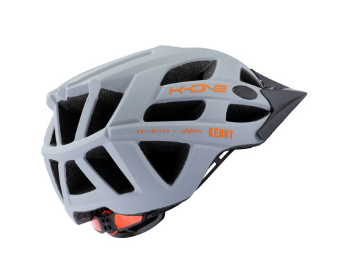 Велосипедний шолом kenny racing mtb модель k-one grey/orange колір grey/orange розмір l/xl