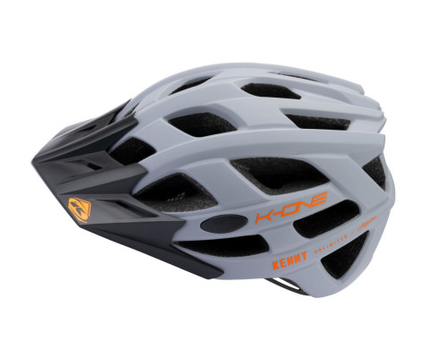 Велосипедний шолом kenny racing mtb модель k-one grey/orange колір grey/orange розмір l/xl