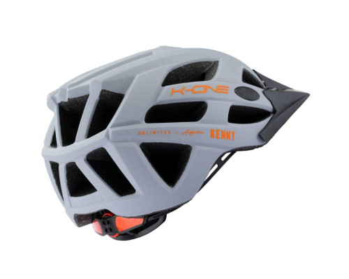 Велосипедний шолом kenny racing mtb модель k-one grey/orange колір grey/orange розмір l/xl