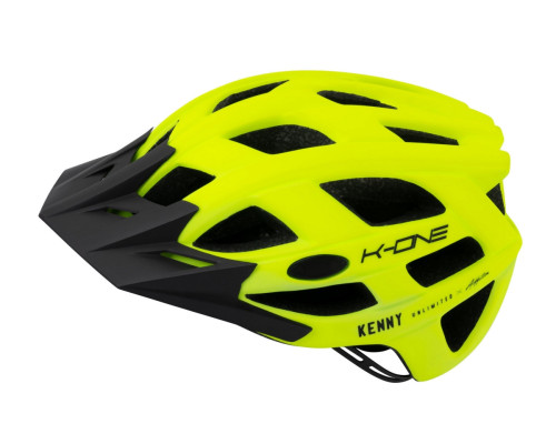Велосипедний шолом kenny racing mtb k-one neon жовтий color fluo жовтий/black розмір l/xl
