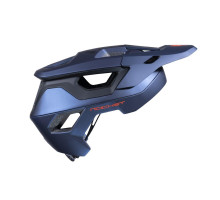 Велосипедний шолом kenny racing mtb модель rocket dark blue колір blue/orange розмір s ( 55 - 56 cm )