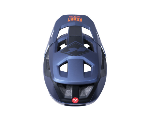 Велосипедний шолом kenny racing mtb модель rocket dark blue колір blue/orange розмір xl ( 61 - 62 cm )