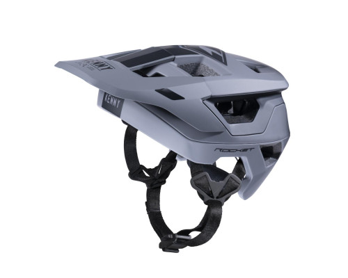Велосипедний шолом kenny racing mtb модель rocket grey колір сірий/чорний розмір m ( 57 - 58 см )