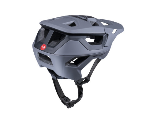 Велосипедний шолом kenny racing mtb модель rocket grey колір сірий/чорний розмір m ( 57 - 58 см )