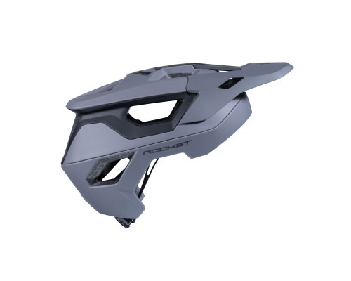 Велосипедний шолом kenny racing mtb модель rocket grey колір сірий/чорний розмір xl (61 - 62 см)