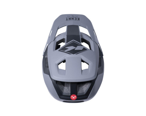 Велосипедний шолом kenny racing mtb модель rocket grey колір сірий/чорний розмір xl (61 - 62 см)