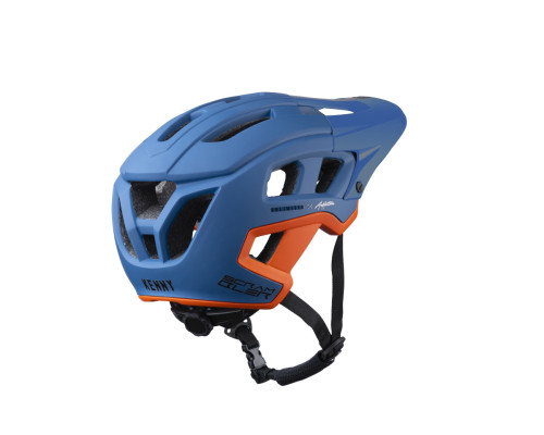 Велосипедний шолом kenny racing mtb scrambler kid/junior/kids blue/orange колір blue/orange розмір xs (50-54 cm)
