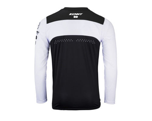 Kenny racing mtb велосипедна джерсі elite чорний колір білий/чорний розмір l