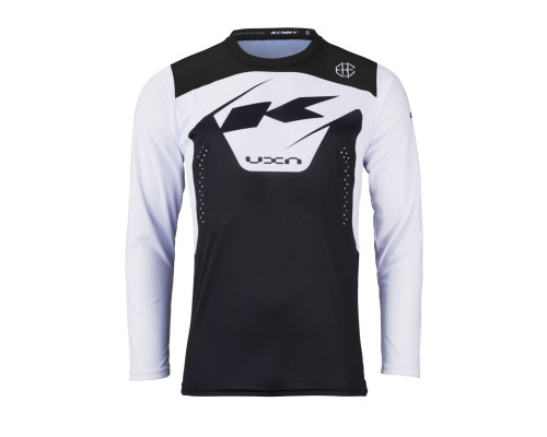 Велосипедна джерсі kenny racing mtb elite чорний колір білий/чорний розмір xl