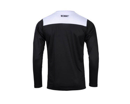 Велосипедка kenny racing mtb elite black колір чорний/білий/синій розмір l