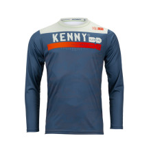 Велосипедна джерсі kenny racing mtb elite camo blue кольор синій/білий розмір m