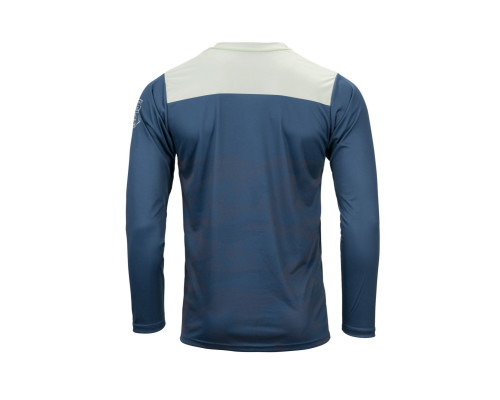 Велосипедна джерсі kenny racing mtb elite camo blue кольор синій/білий розмір s