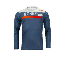 Велосипедна джерсі kenny racing mtb elite camo blue кольор синій/білий розмір s